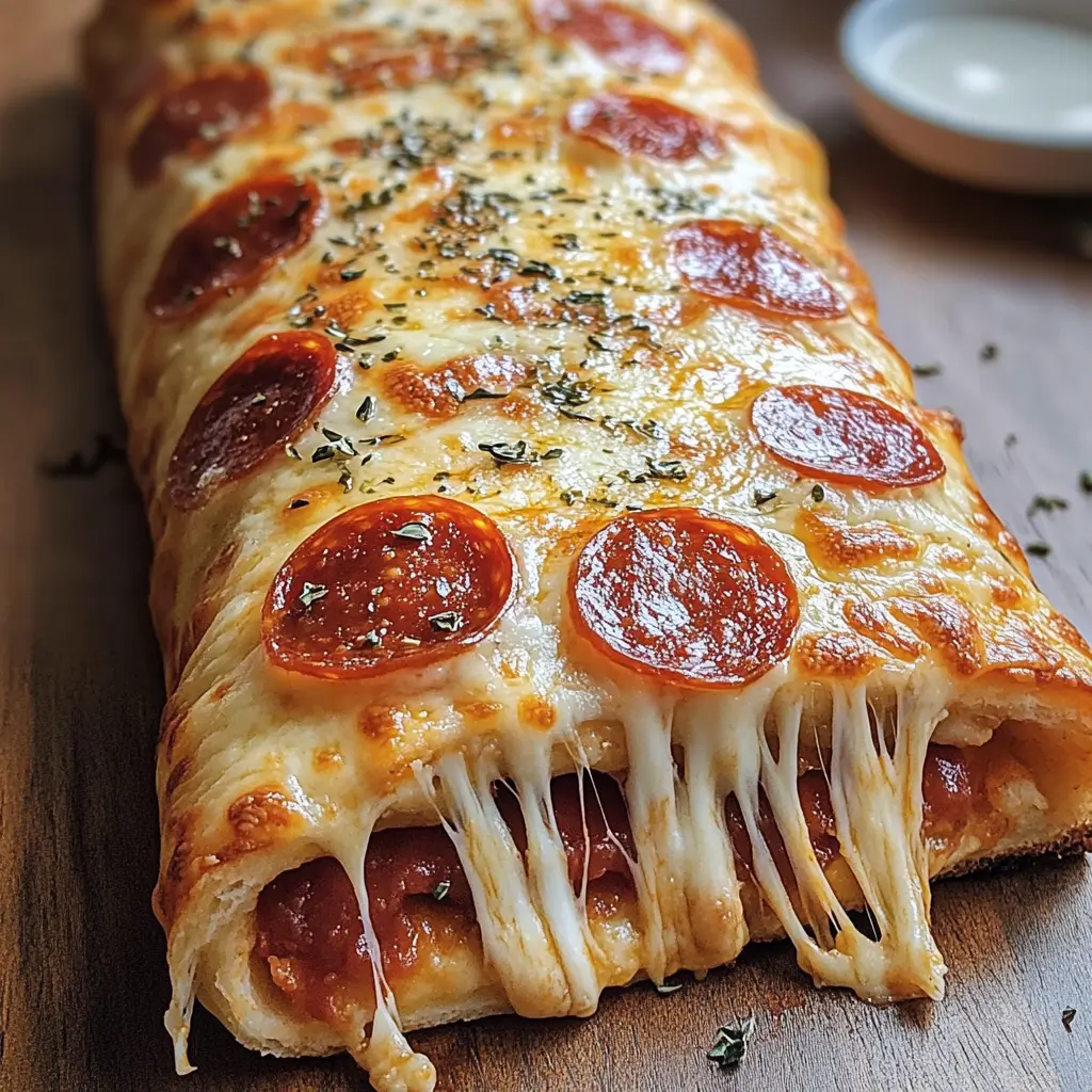 Get ready to enjoy a warm and cheesy pepperoni stromboli that’s perfect for any gathering! This recipe combines gooey mozzarella, zesty pepperoni, and a golden crust that’s sure to impress. Ideal for game nights or family dinners, save this simple yet delicious dish to bring smiles to your table!