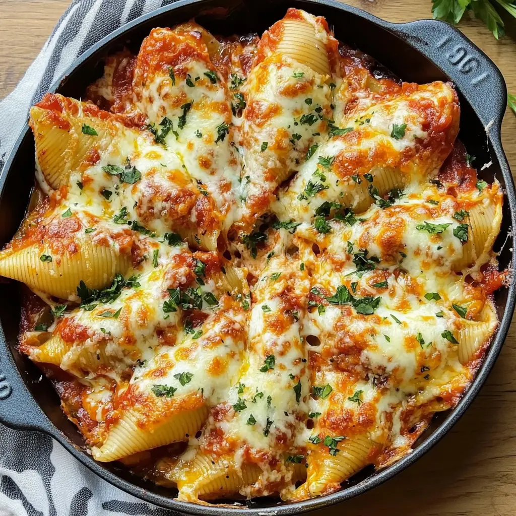 Get ready to enjoy a cheesy, comforting meal with these Cheesy Stuffed Shells! Filled with ricotta, mozzarella, and a rich marinara sauce, this dish is perfect for family dinners or potlucks. It’s easy to make, and everyone will love the gooey cheese in each bite. Save this recipe for a cozy night in or a weekend gathering!