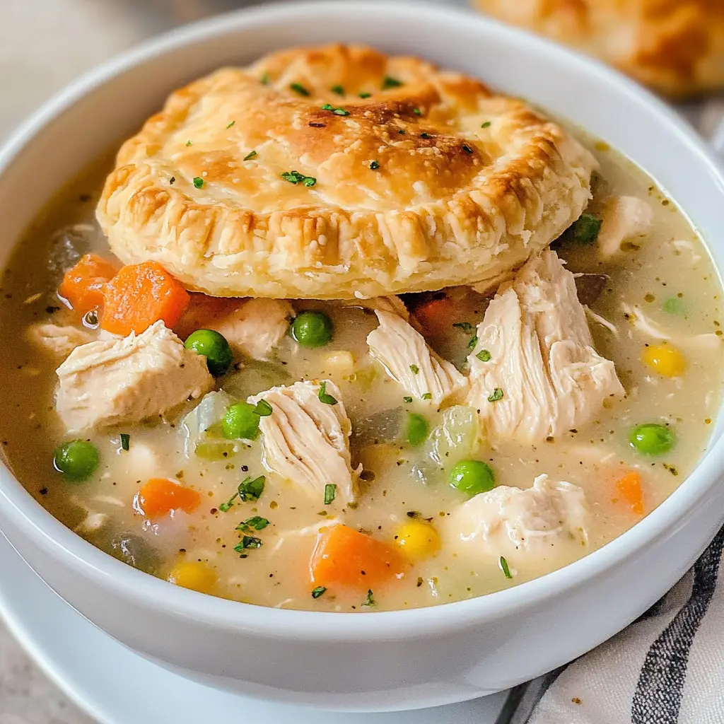 Warm up with this comforting Chicken Pot Pie Soup! Packed with tender chicken, hearty vegetables, and a creamy broth, it’s the perfect blend of flavors. This cozy dish is a delightful twist on the classic chicken pot pie, making it ideal for chilly evenings or family gatherings. Save this recipe for a soul-soothing meal everyone will love!