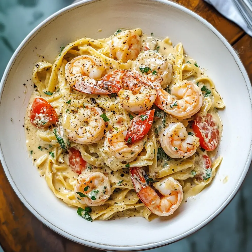 Treat yourself to this Creamy Tuscan Shrimp Pasta—a delightful blend of tender shrimp, fresh spinach, and sun-dried tomatoes in a rich cream sauce. Perfect for date nights or a cozy family meal, this dish is both satisfying and quick to prepare. Save this recipe to enjoy a taste of Italy in your kitchen anytime!