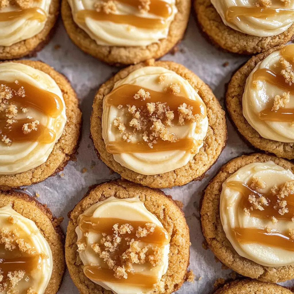 These Salted Caramel Cheesecake Cookies are a delightful mix of creamy cheesecake and rich caramel flavors. Topped with a sprinkle of sea salt, they're the perfect treat for any occasion. Easy to make and irresistibly delicious, these cookies will impress your family and friends! Save this recipe for your next gathering or a cozy night in!