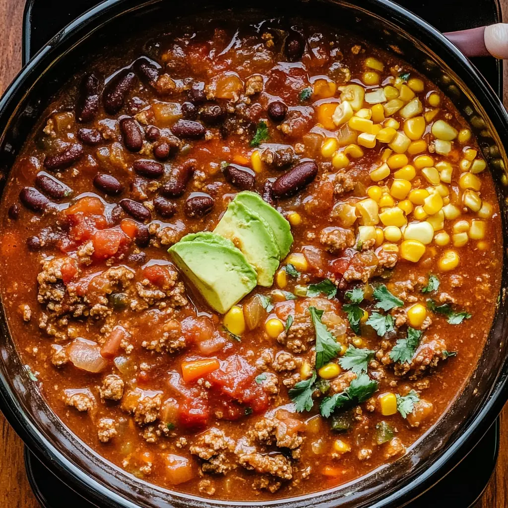 Warm up with this tasty Crockpot Taco Soup that's easy to make and packed with flavors! Featuring zesty ground beef, black beans, and corn, it's perfect for cozy evenings or a hearty family meal. Just throw everything in your slow cooker and let it do all the work. Don't forget to save this recipe for your next gathering or busy weeknight dinner!