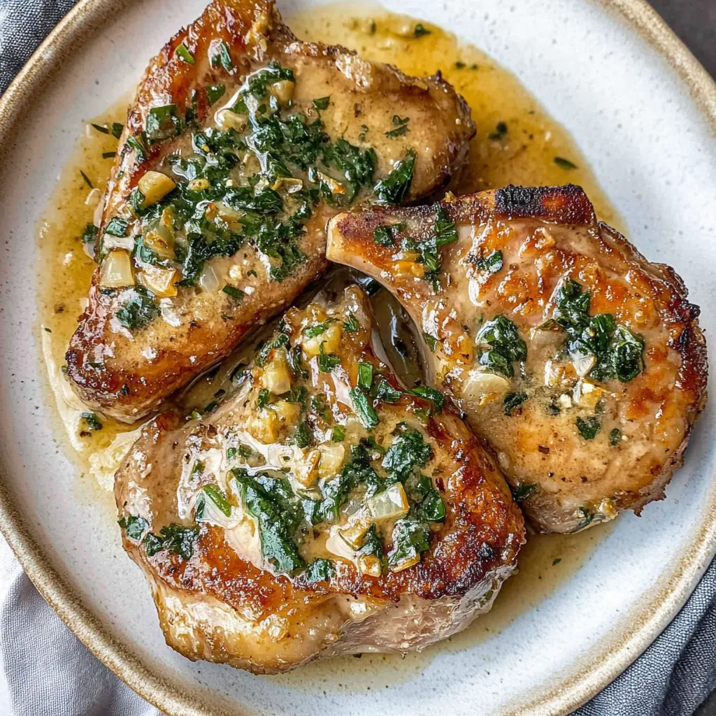 Juicy garlic butter pork chops are a weeknight dinner hero! With a perfect sear and a rich, buttery garlic sauce, these chops are packed with flavor and super easy to make. Ideal for cozy family meals or impressive gatherings, save this recipe now to elevate your dinner table! Perfect with mashed potatoes or a fresh salad.