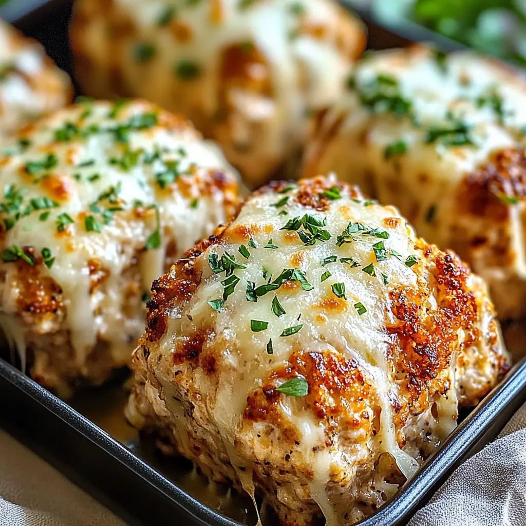 Enjoy a cozy meal with these Garlic Parmesan Chicken Meatloaves! Juicy, flavorful, and easy to make, they combine tender ground chicken with savory garlic and rich parmesan cheese. Perfect for family dinners or meal prep, these meatloaves are sure to impress. Save this recipe for a delicious twist on classic comfort food!