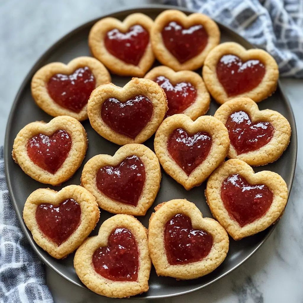 Looking for a sweet treat that warms your heart? These Heart Jam Cookies are perfect for any occasion! Made with buttery dough and filled with your favorite fruit jam, they’re not only delicious but also charmingly shaped. Perfect for celebrations, gifts, or just a cozy afternoon snack. Save this recipe now and spread the love!