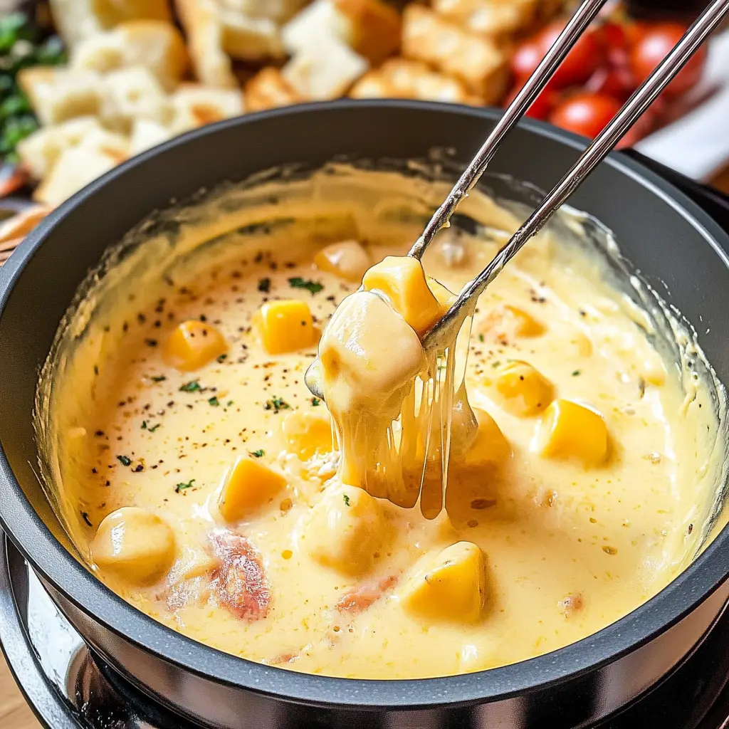 Gather your friends for a cozy night with this classic Melting Pot Cheese Fondue recipe! Made with rich Gruyère and Emmental cheeses, it’s perfect for dipping bread, fruits, and even veggies. This crowd-pleaser is a must for gatherings, date nights, or any special occasion. Don’t forget to save this delightful recipe to enjoy later!