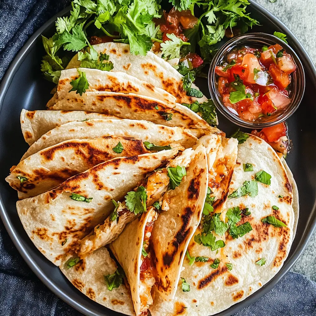 These Mini Chicken Quesadillas are perfect for any gathering! Made with juicy chicken, gooey cheese, and a hint of spice, they are a hit with everyone. Quick to prepare and easy to dip, they make an excellent snack or appetizer. Save this recipe for your next party or family night, and enjoy delicious bites that bring everyone together!