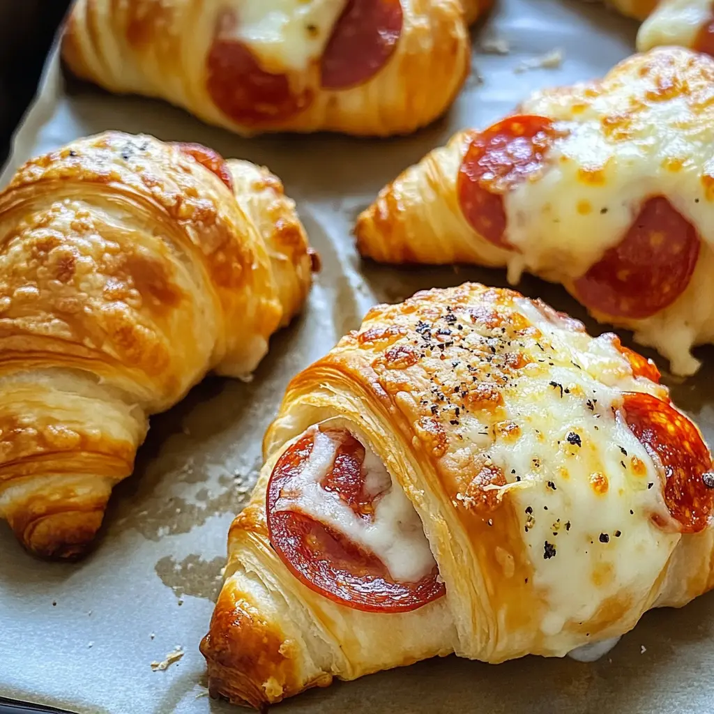 Warm, flaky croissant rolls filled with gooey mozzarella and zesty pepperoni are a kid-friendly snack perfect for any occasion! These Mozzarella Pepperoni Croissant Rolls come together quickly and are ideal for game nights, parties, or a casual afternoon treat. Save this recipe to impress your family and friends with a delicious twist on a classic favorite!