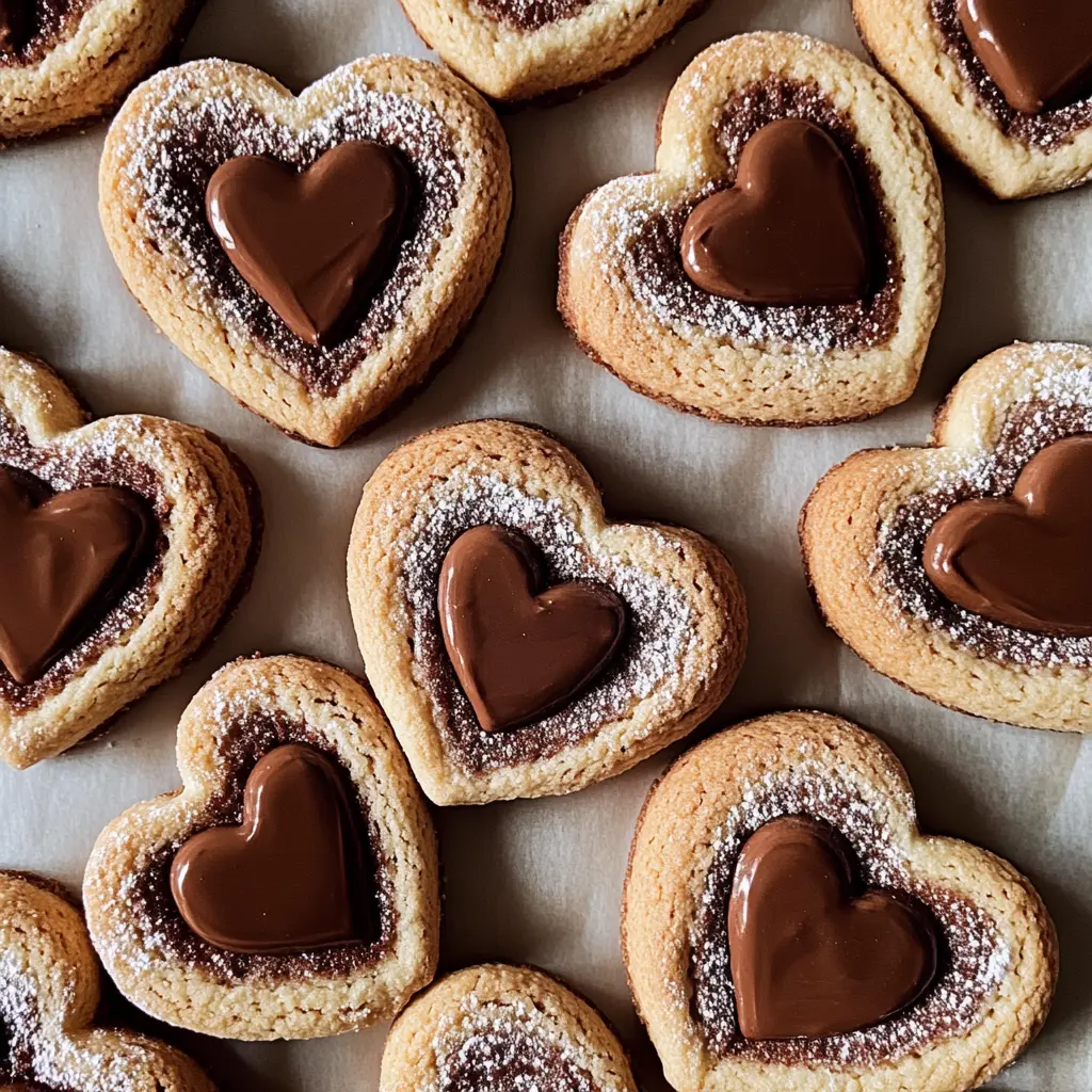 These delightful Nutella Linzer Heart Cookies are perfect for celebrating love any day of the year! With a rich Nutella filling sandwiched between buttery, almond-infused cookies, every bite is a treat. Ideal for Valentine’s Day or a sweet surprise for someone special. Save this recipe to bake up a batch of joy!