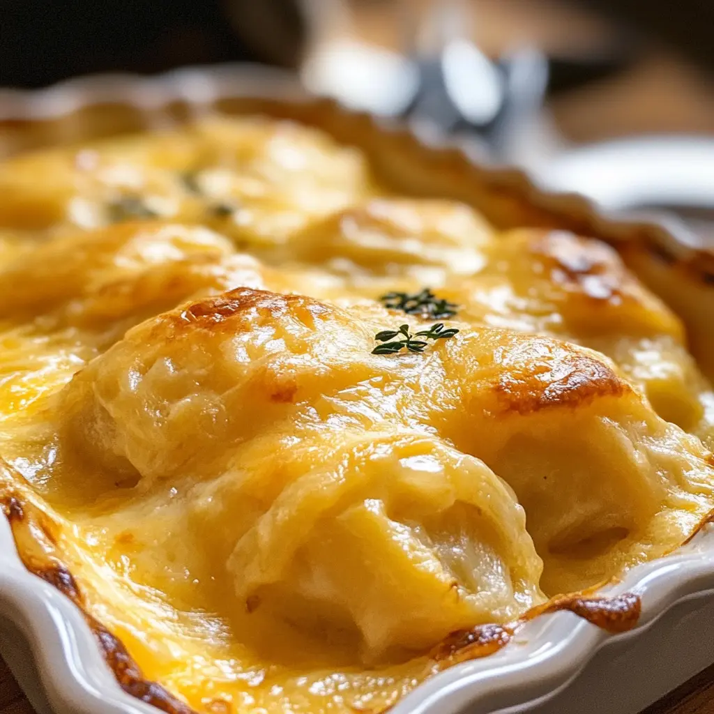 Treat yourself to creamy and cheesy scalloped potatoes that are a perfect side dish for any meal! Loaded with layers of tender potatoes, rich cheese, and a hint of garlic, this recipe is comfort food at its best. Save it now for your next family dinner or holiday gathering—you won't want to miss out on this delicious classic!