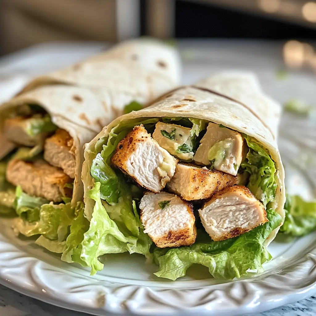 Looking for a quick and tasty meal? This Chicken Caesar Wrap is packed with tender chicken, fresh romaine, and creamy Caesar dressing all wrapped up for your convenience! Perfect for lunches, picnics, or easy dinners. Save this recipe for a delicious twist on a classic favorite!