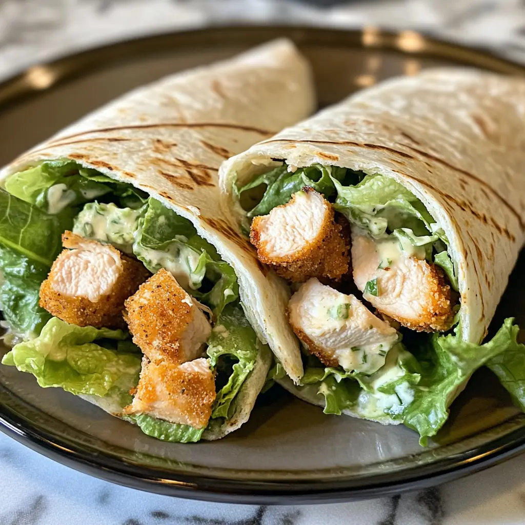 Enjoy a fresh take on a classic favorite with this Chicken Caesar Wrap! Loaded with tender grilled chicken, crisp romaine lettuce, and creamy Caesar dressing all wrapped up in a soft tortilla, this recipe is perfect for a quick lunch or a healthy dinner option. Save this pin for your next meal prep or picnic!