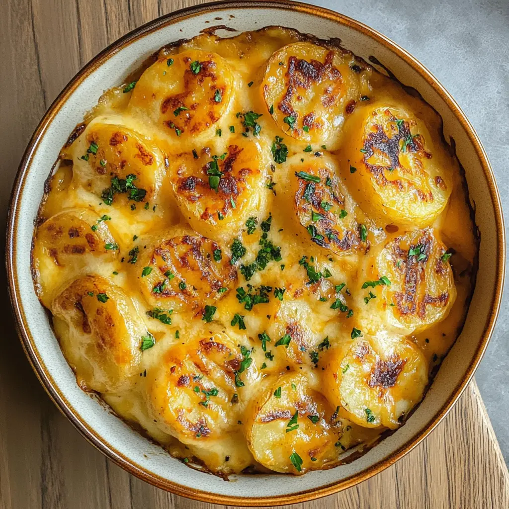 Looking for the ultimate comfort food? These Dad’s Creamy & Cheesy Au Gratin Potatoes are made with layers of tender potatoes, rich cream, and a blend of gooey cheeses that melt in your mouth. Perfect for family gatherings or cozy dinners. Save this recipe for a delicious side that will impress everyone at your table!