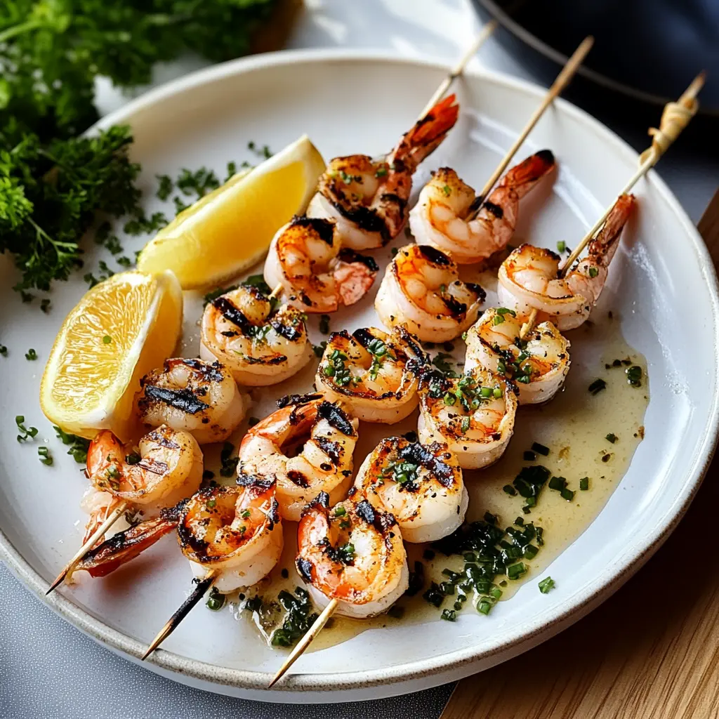 Get ready for a simple and tasty treat! These Grilled Shrimp Skewers tossed in garlic butter are perfect for any backyard gathering or weeknight dinner. Flavored with zesty spices and fresh herbs, they’re a crowd-pleaser. Save this recipe to impress your friends and family at your next get-together!