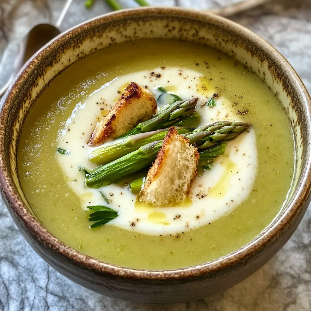 Creamy and comforting, this Easy Asparagus Soup is perfect for a light lunch or dinner. Made with fresh asparagus, garlic, and a touch of cream, it’s both flavorful and nutritious. This recipe is quick to prepare and makes a delightful addition to any meal. Save this pin for a simple and delicious soup that will impress your family and friends at your next gathering!