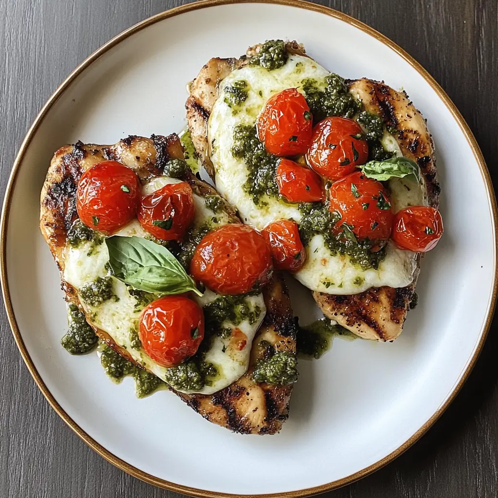 This Grilled Chicken Margherita is a perfect blend of juicy chicken, fresh basil, and melted mozzarella! With vibrant tomatoes and a drizzle of balsamic glaze, it's an easy weeknight dinner or a fantastic dish for gatherings. Save this delicious recipe for your next barbecue or family dinner and impress everyone with your culinary skills!