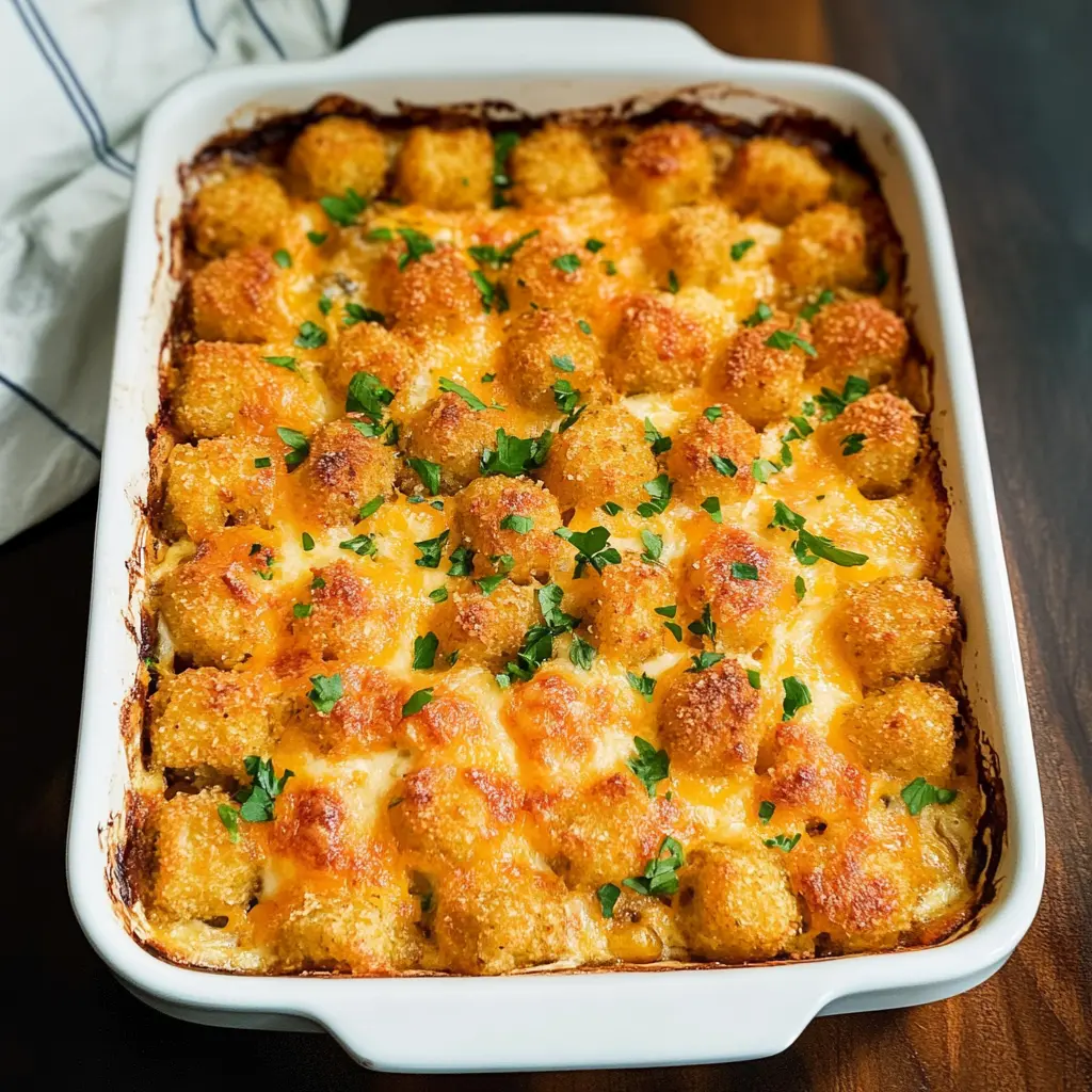 Start your day right with this easy Sausage Tater Tot Breakfast Casserole! Packed with delicious sausage, crispy tater tots, and cheesy goodness, it's a breakfast favorite for the whole family. Perfect for brunch gatherings or a cozy weekend meal, this dish will surely impress. Don’t forget to save this recipe for your next special occasion!