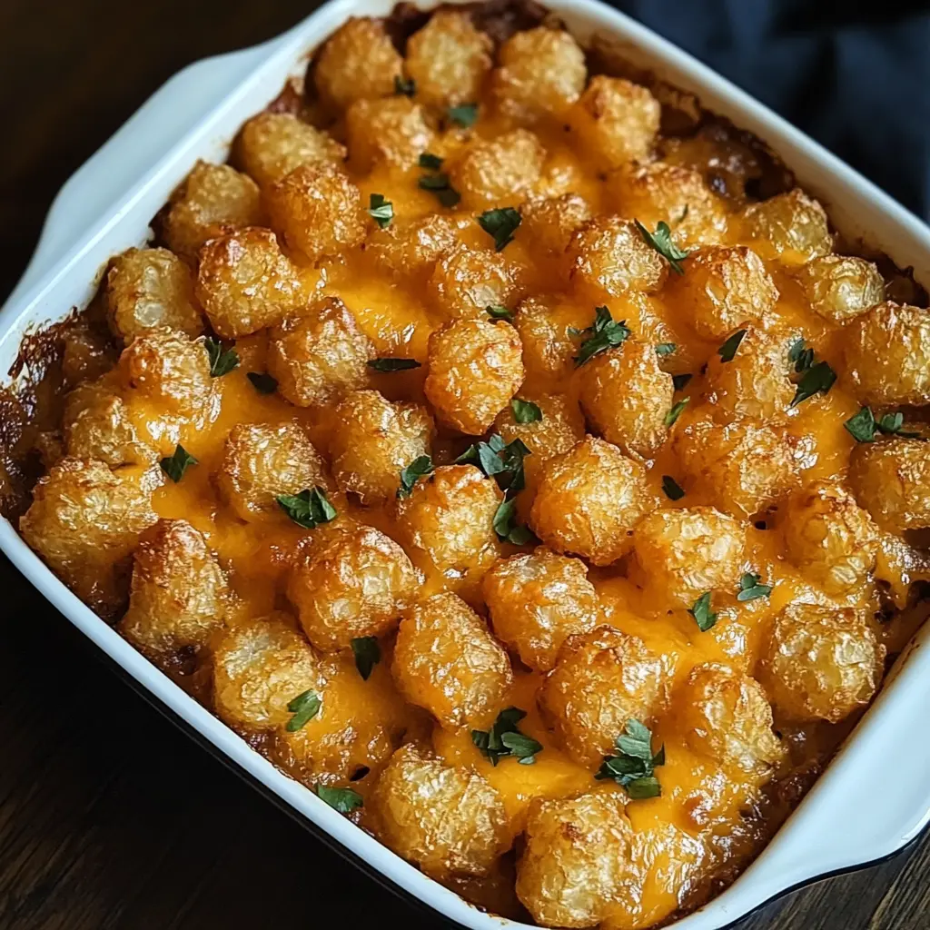 Your new favorite comfort food is here! This Simple and Delicious Tater Tot Casserole features hearty ground beef, creamy soup, and crispy tater tots for the perfect blend of flavors. It's easy to make and perfect for busy weeknights or cozy gatherings. Save this recipe for a satisfying dish that everyone will love!