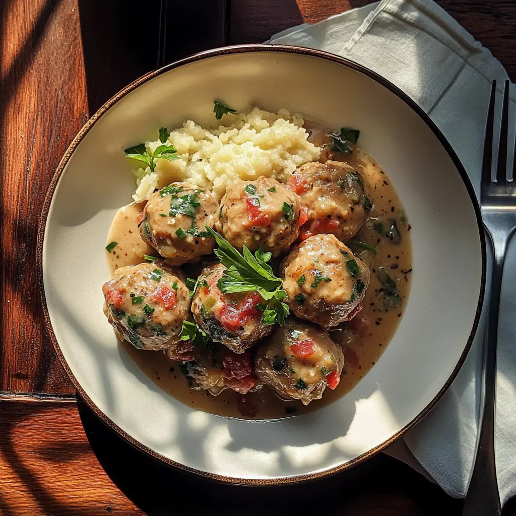 These Turkey Meatballs are a deliciously healthy twist on a classic favorite! Made with lean turkey, fresh herbs, and spices, they pack a flavor punch without the extra calories. Perfect for pasta night, as appetizers, or in a meatball sub! Save this recipe for your next family dinner or meal prep session!