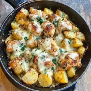 Get ready for a comforting dinner that everyone will love! This Crockpot Garlic Parmesan Chicken and Potatoes Skillet features tender chicken and flavorful potatoes, all infused with creamy garlic parmesan goodness. Perfect for busy weeknights or special gatherings. Don't forget to save this easy recipe to impress your family and friends!