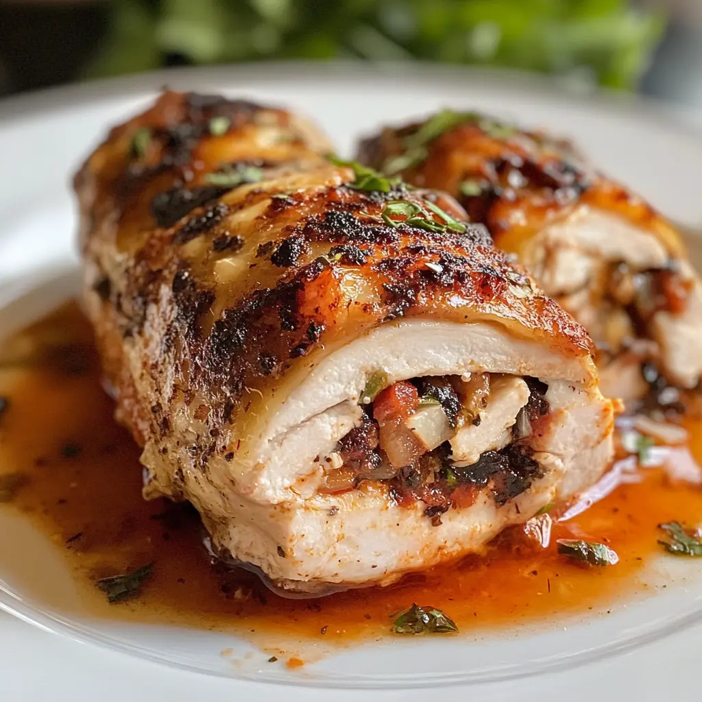 Juicy Italian Stuffed Chicken Breast is the perfect dinner idea for any night! Packed with creamy cheese, sun-dried tomatoes, and fresh herbs, this dish bursts with flavor in every bite. It's not only delicious but also simple to make. Save this recipe for an impressive family meal or a cozy date night at home!