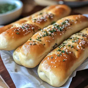 These Olive Garden Breadsticks are soft, fluffy, and have a delightful garlic flavor that keeps everyone coming back for more. Perfect for dipping in marinara or enjoying alongside your favorite pasta! Save this recipe to impress your family and friends at your next dinner gathering. Enjoy the taste of Italy right at home!