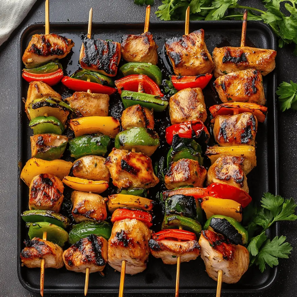 Easy and delicious chicken skewers will be the highlight of your next barbecue! These juicy chicken kabobs, marinated to perfection, bring out rich flavors everyone will love. Perfect for summer picnics or cozy dinners, save this recipe for a fun and tasty meal idea! Enjoy grilling these flavorful bites that’ll impress your friends and family.
