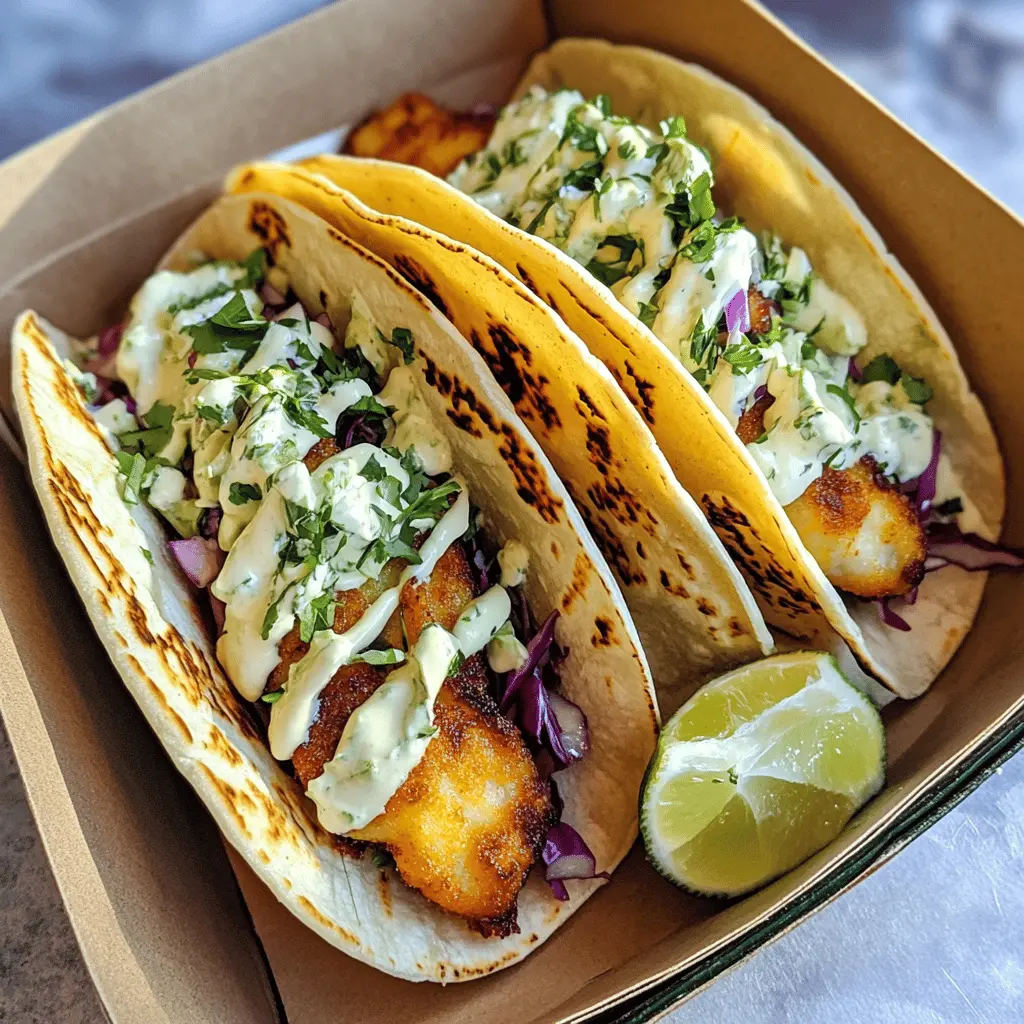 Get ready to enjoy Crispy Fish Tacos that are bursting with flavor! These tacos feature perfectly battered fish, topped with a refreshing cilantro lime slaw that adds a zesty crunch. Perfect for a casual dinner or taco night with friends and family. Save this recipe for an unforgettable meal that everyone will love!