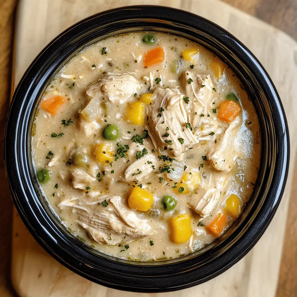Warm up your family with this easy Crock Pot Chicken Pot Pie recipe! Loaded with tender chicken, hearty vegetables, and a creamy sauce, it's the perfect comfort dish for busy weeknights. Just set it and forget it! Save this recipe for a cozy night in or a potluck gathering—everyone will love it!