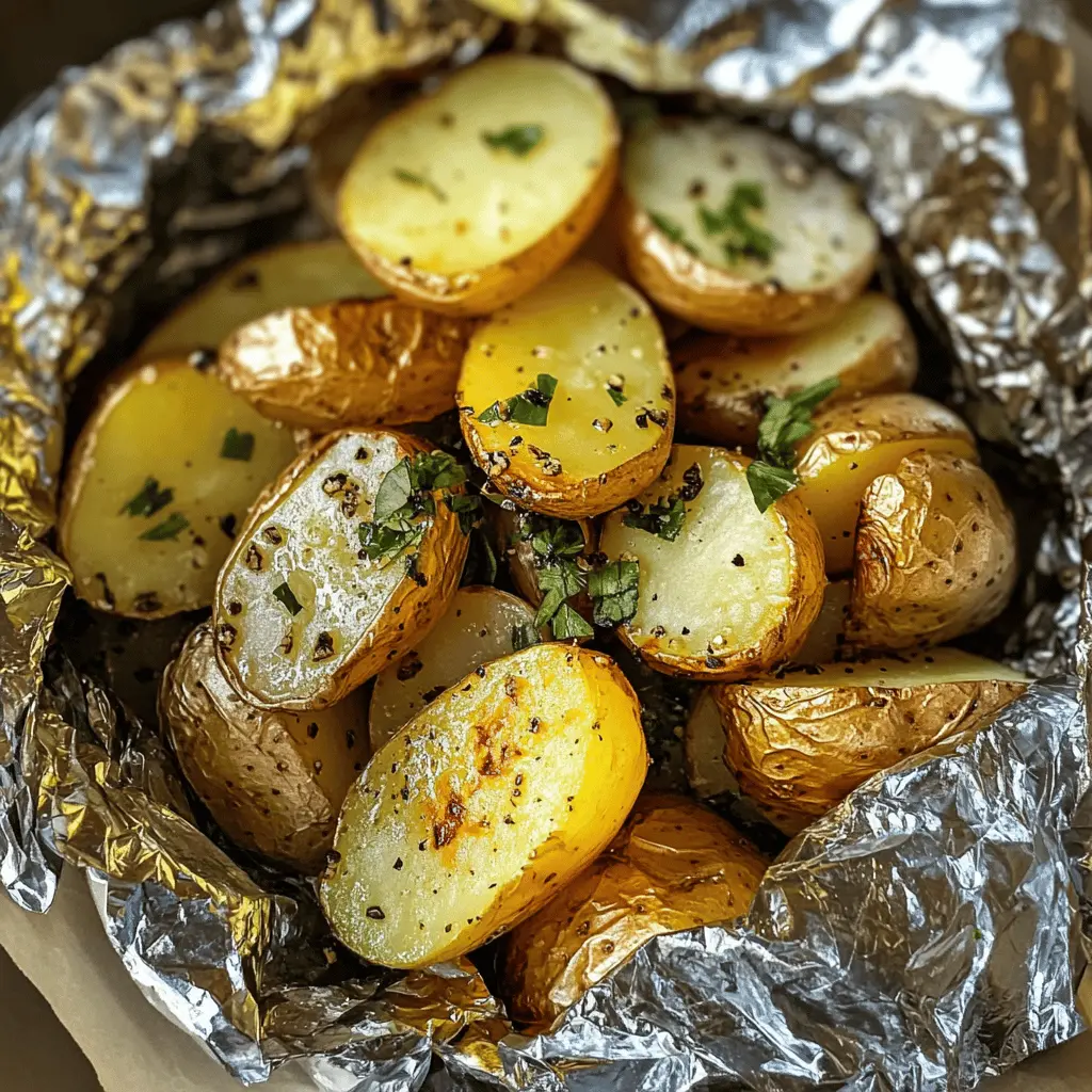 Get ready to enjoy the amazing flavors of Garlic Herb Grilled Potatoes in Foil! Perfectly seasoned with fragrant herbs and garlic, these potatoes are an easy and delicious side dish for any barbecue or family gathering. Simply wrap them in foil and toss them on the grill for a mouthwatering treat. Save this recipe for a quick and tasty addition to your next outdoor meal!