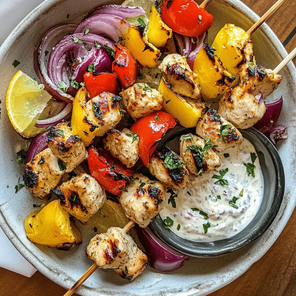 Fire up the grill and get ready for these juicy Greek Chicken Kabobs! Packed with vibrant flavors from marinated chicken, fresh vegetables, and zesty seasonings, these kabobs are perfect for summer BBQs or quick weeknight meals. Save this recipe and impress your family and friends at your next gathering! 🌿🍗🍋