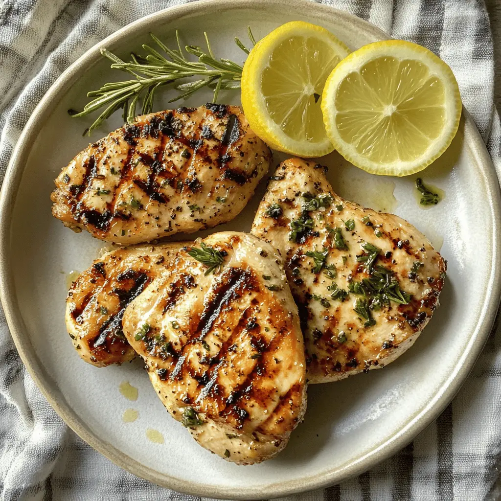 Juicy and flavorful grilled lemon chicken is perfect for summer barbecues or family dinners! This easy recipe features tender chicken marinated in zesty lemon juice, garlic, and herbs. It's a delicious way to enjoy a quick weeknight meal or a special occasion. Save this pin for a delightful dish that's sure to impress your guests!