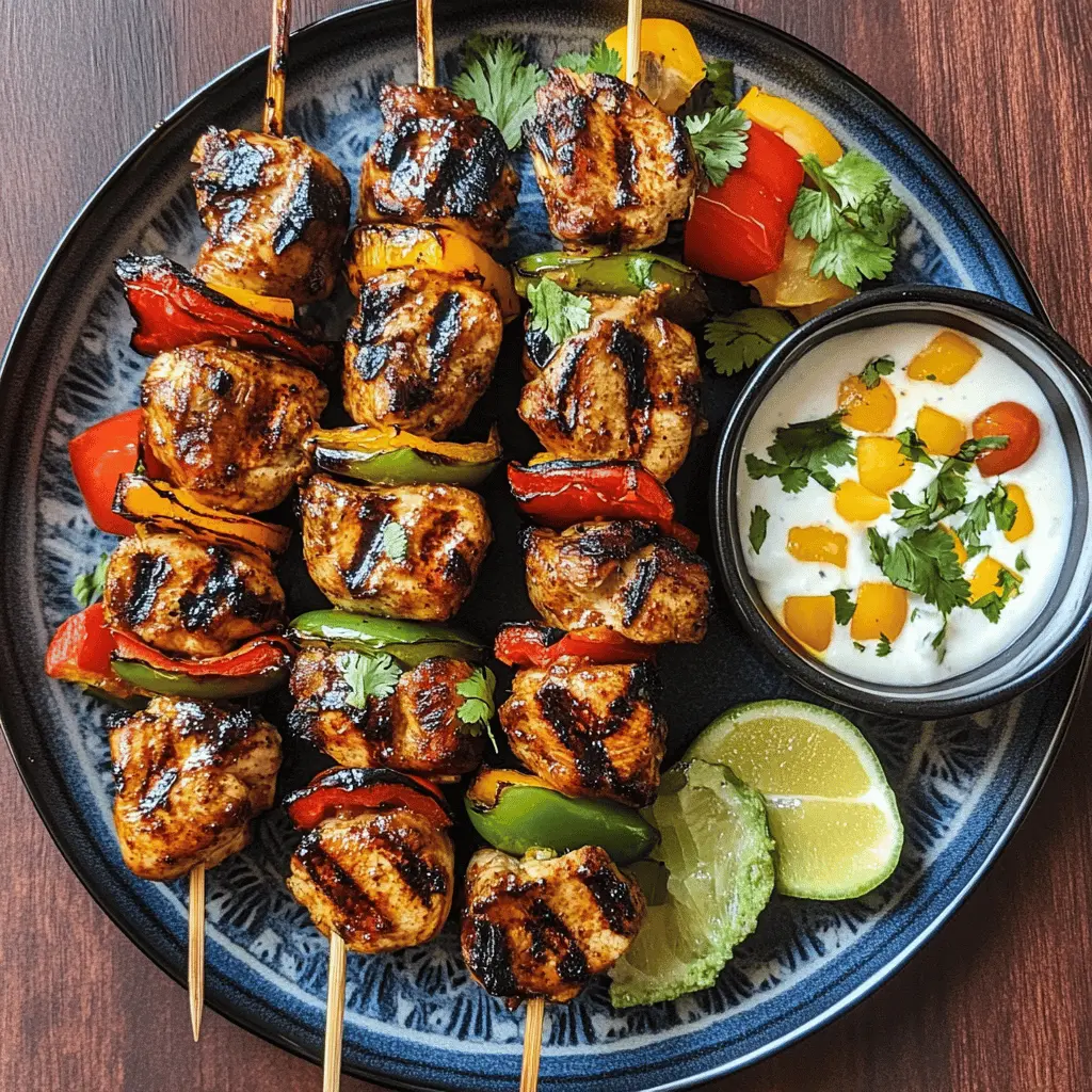 Get ready for a flavor fiesta with these Mexican Barbecue Chicken Skewers! Packed with spices and marinated to perfection, they bring a burst of taste with every bite. Perfect for summer BBQs or a quick weeknight dinner, these skewers are sure to be a hit. Save this recipe for your next gathering and enjoy a deliciously fun meal the whole family will love!