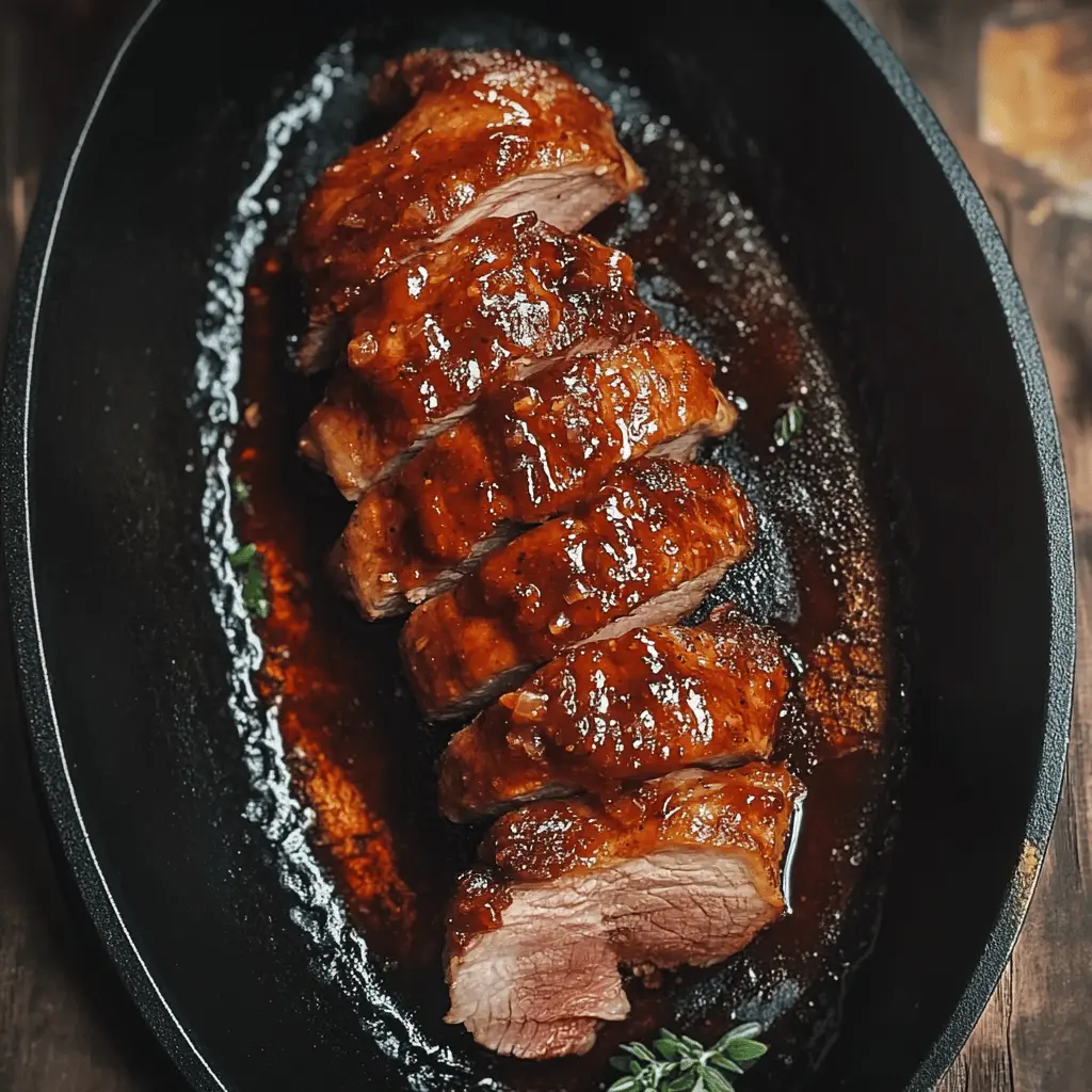 Get ready for a flavorful dinner with this Oven Baked BBQ Pork Tenderloin! With a sweet and tangy glaze that caramelizes beautifully, this dish is perfect for family gatherings or a cozy night in. Juicy pork is paired with a hint of smokiness, making each bite irresistible. Save this recipe for a delicious weekend feast or a weeknight meal that's sure to please everyone!