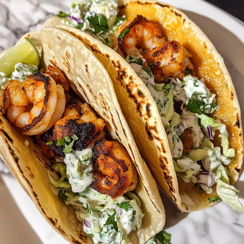 Fresh and vibrant, these Zesty Cilantro Lime Shrimp Tacos with Creamy Slaw are perfect for taco night! Bursting with citrus flavor and topped with a crunchy slaw, they’re sure to delight your taste buds. Save this easy recipe for your next gathering or casual dinner at home. Enjoy these delightful tacos any day of the week!